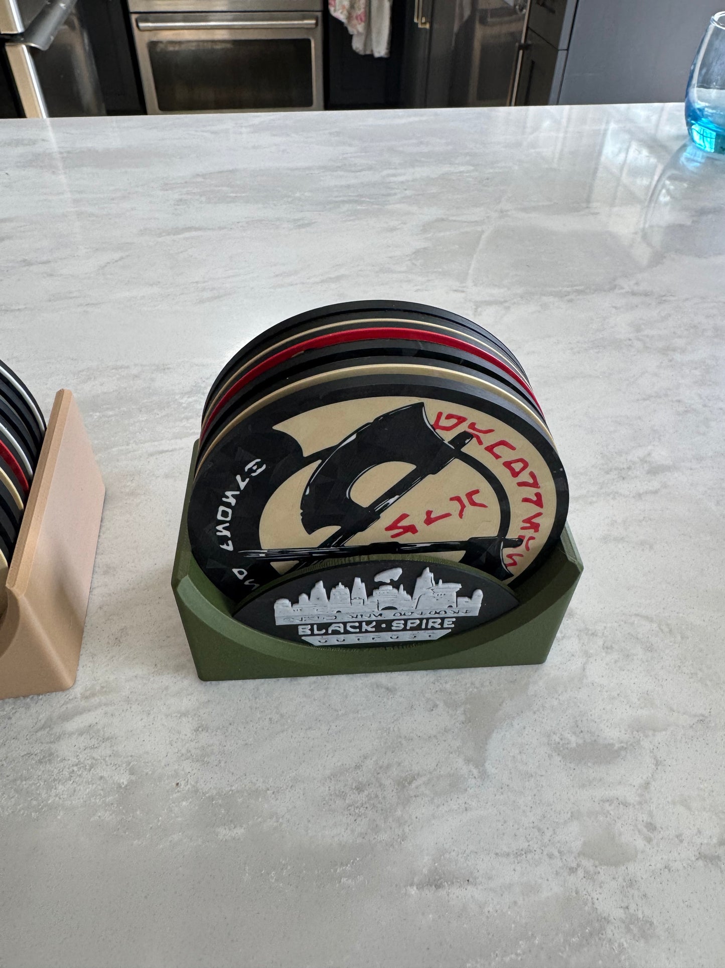 7-Piece Star Wars Galaxy’s Edge Coaster Set | Batuu Cantina Inspired | Sci-Fi Drink Coasters | Star Wars Gift | Galaxy’s Edge Decor