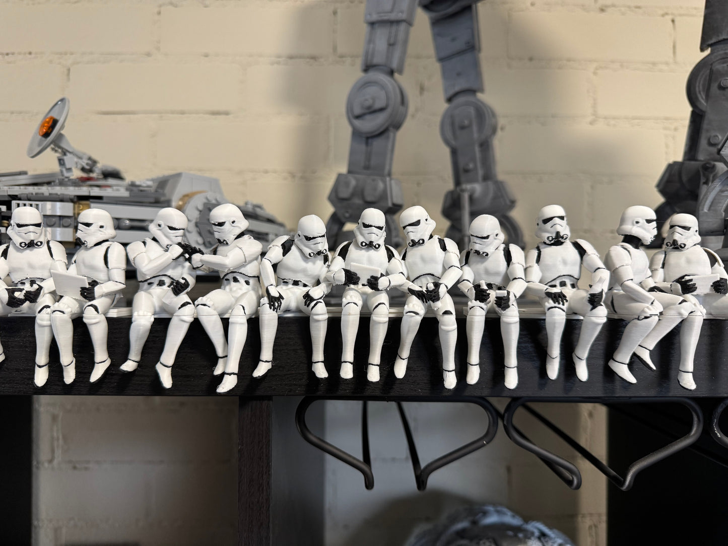 Stormtrooper Lunch Break – Iconic Tribute 3D Print Model Diorama with LED Lights