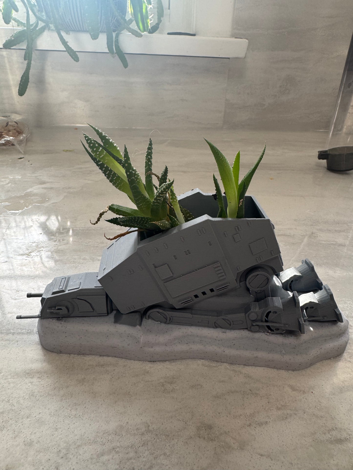Crashed AT-AT Walker Planter - Unique Star Wars Decor
