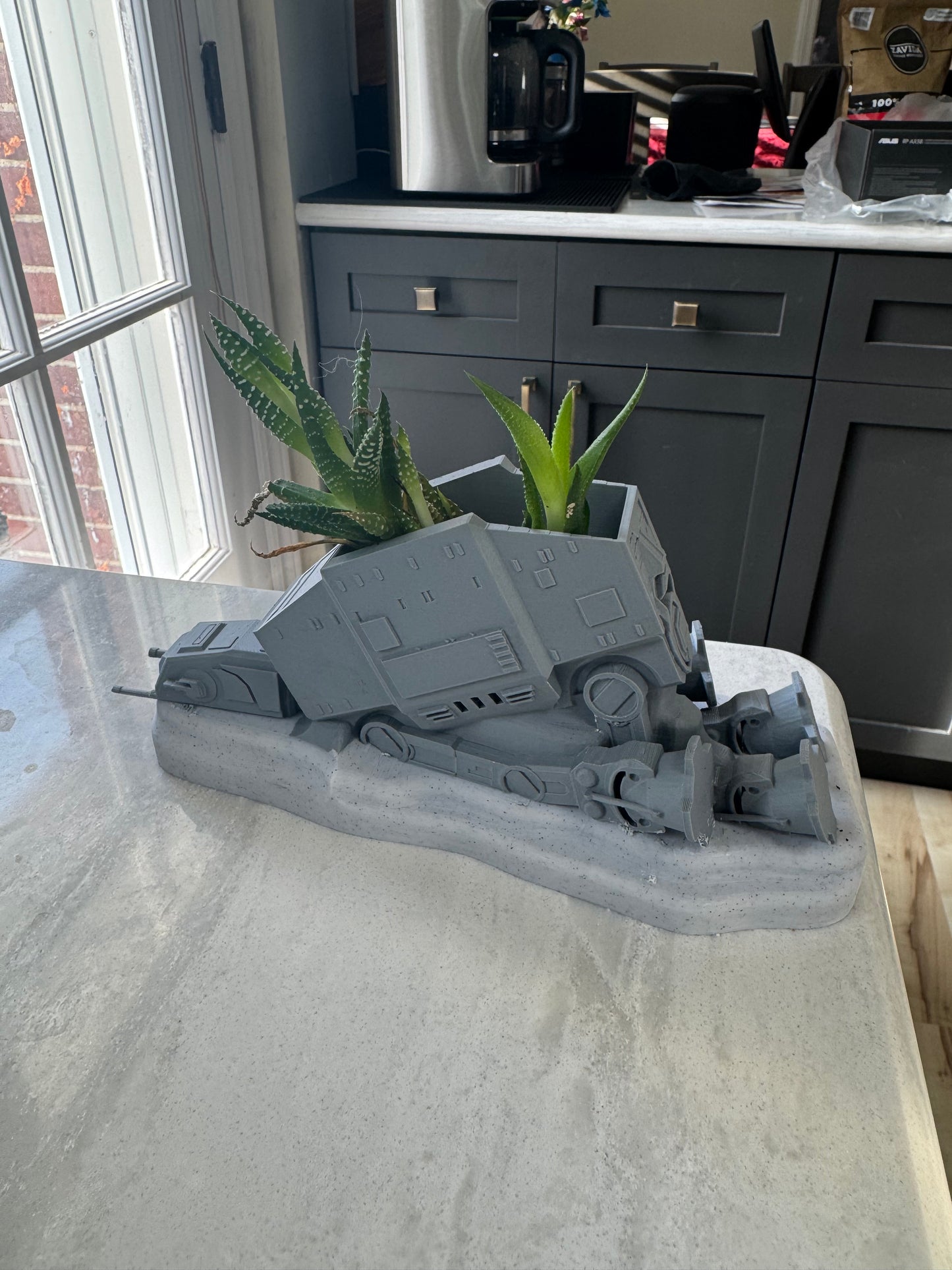 Crashed AT-AT Walker Planter - Unique Star Wars Decor